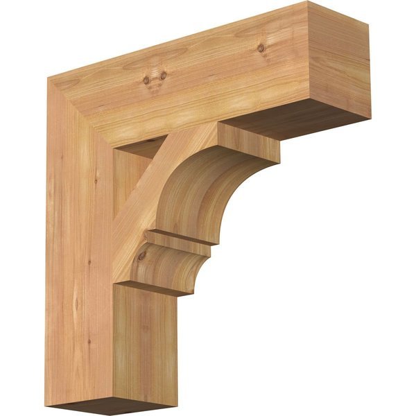 Balboa Block Smooth Bracket, Western Red Cedar, 5 1/2